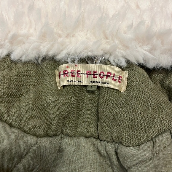 NWT  Free People Georgia Teddy Jacket size Large Green - Picture 8 of 16